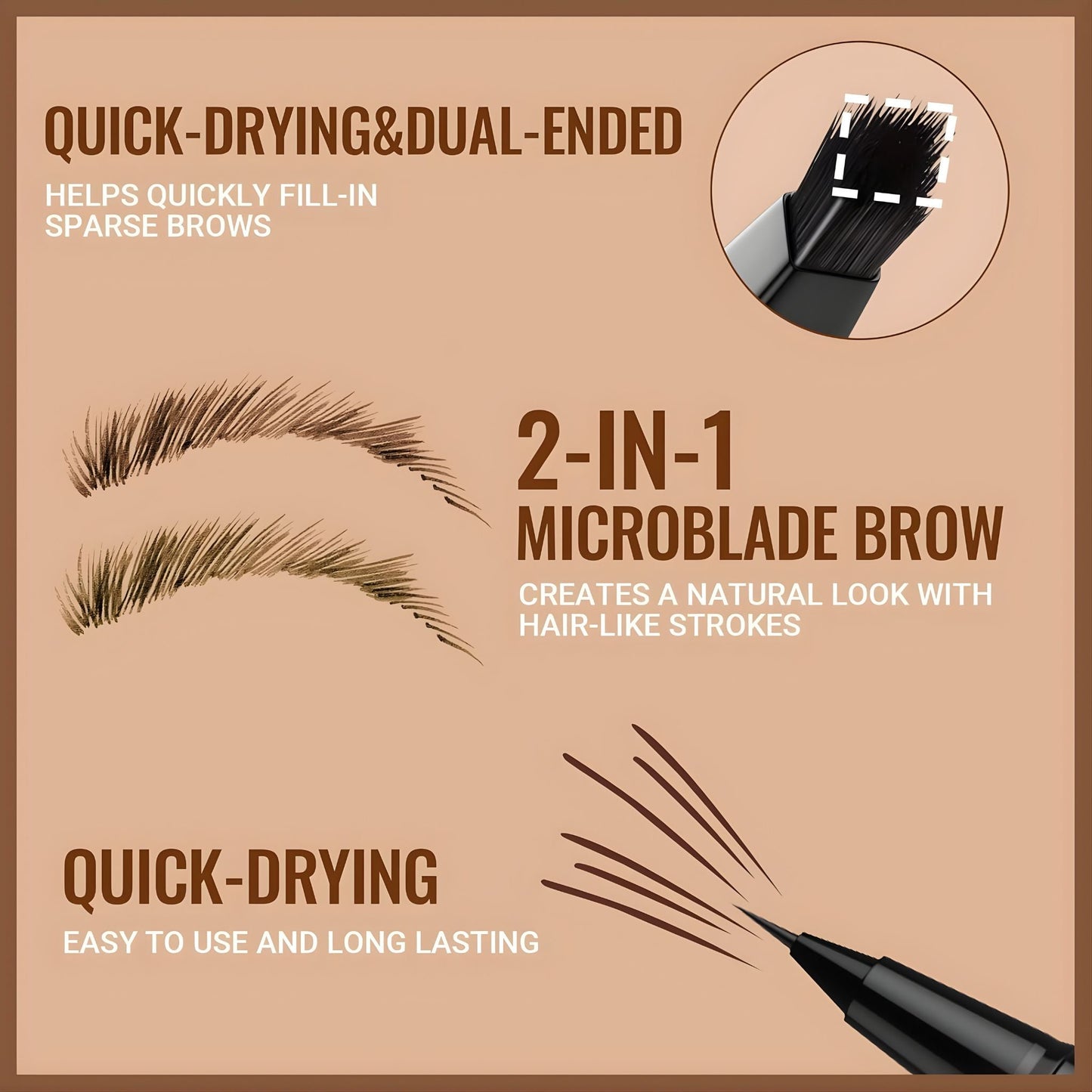 Zakdavi™ 2-in-1 Microblading Hair-Stroke Brow Pen
