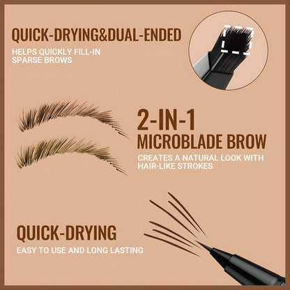 Zakdavi™ 2-in-1 Microblading Hair-Stroke Brow Pen