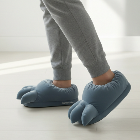 Soft Velvet Monster Claw Slippers
